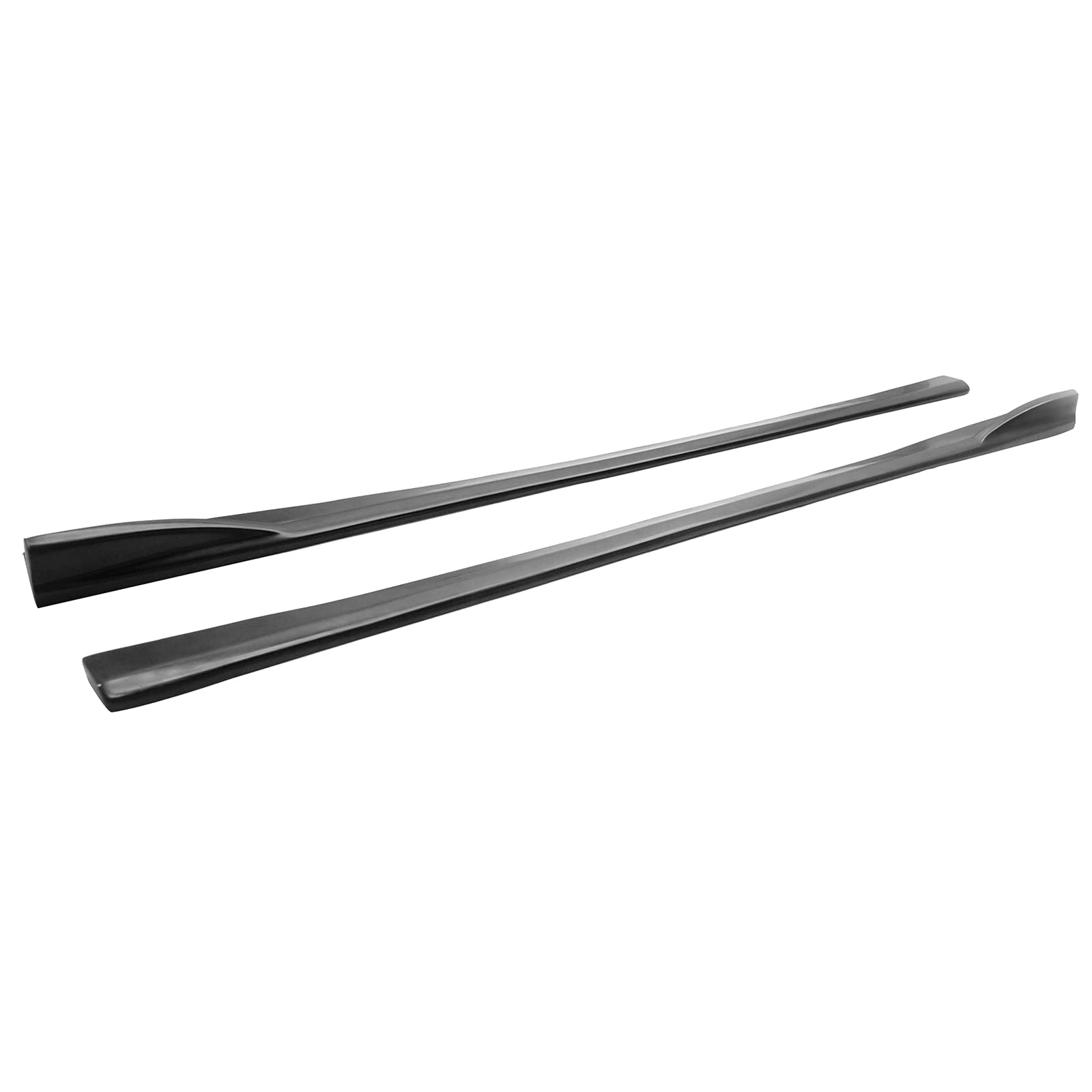 Side Skirts Compatible With 2008-2014 Subaru Impreza Wrx Sti, Black Pu Sideskirt Rocker Moulding Air Dam Chin Diffuser Bumper Li