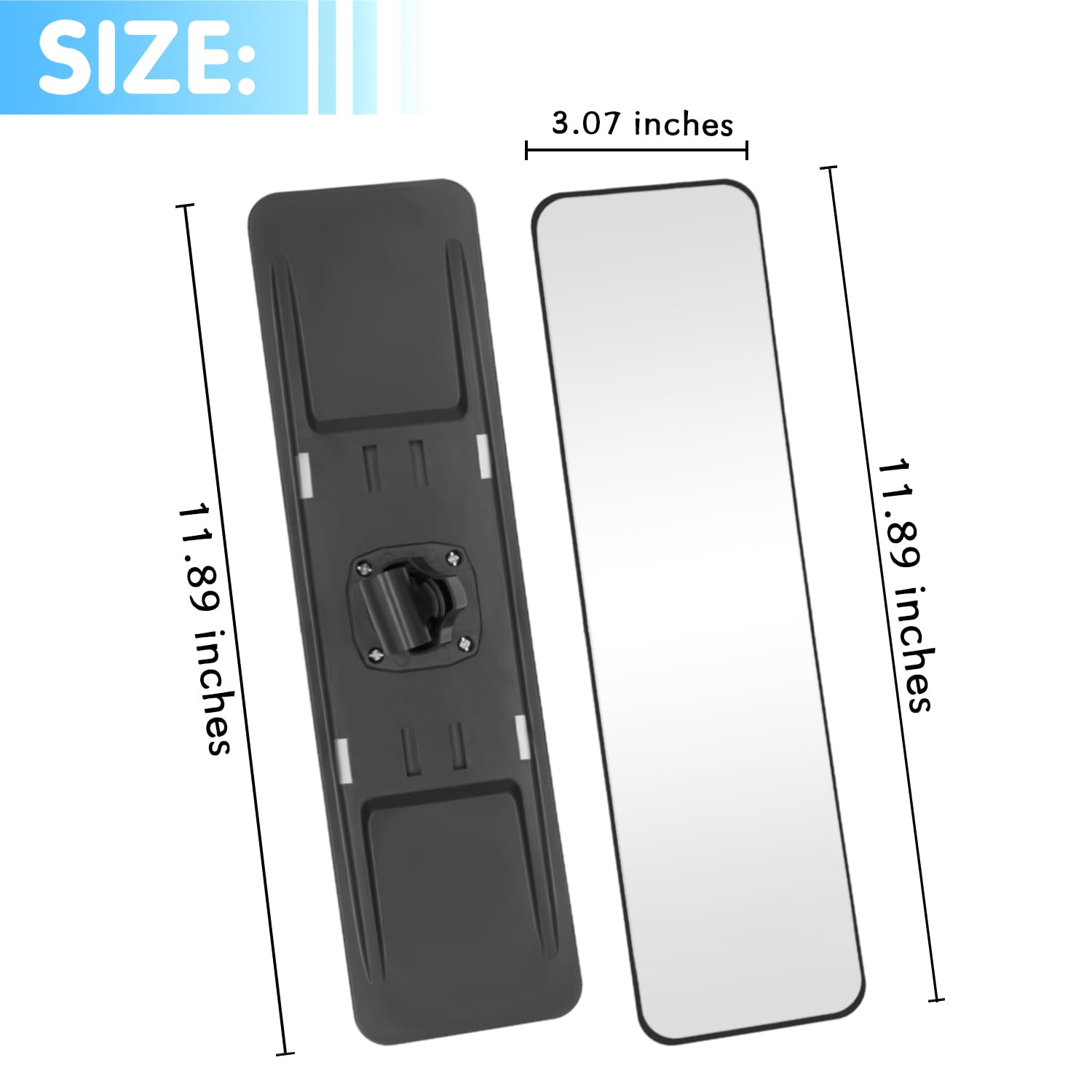 Rear View Mirror,Universal Anti-Glare Hd Adjustable Car Panoramic Rear View Mirror With Suction Cup(Widen The Field Of View-Sect