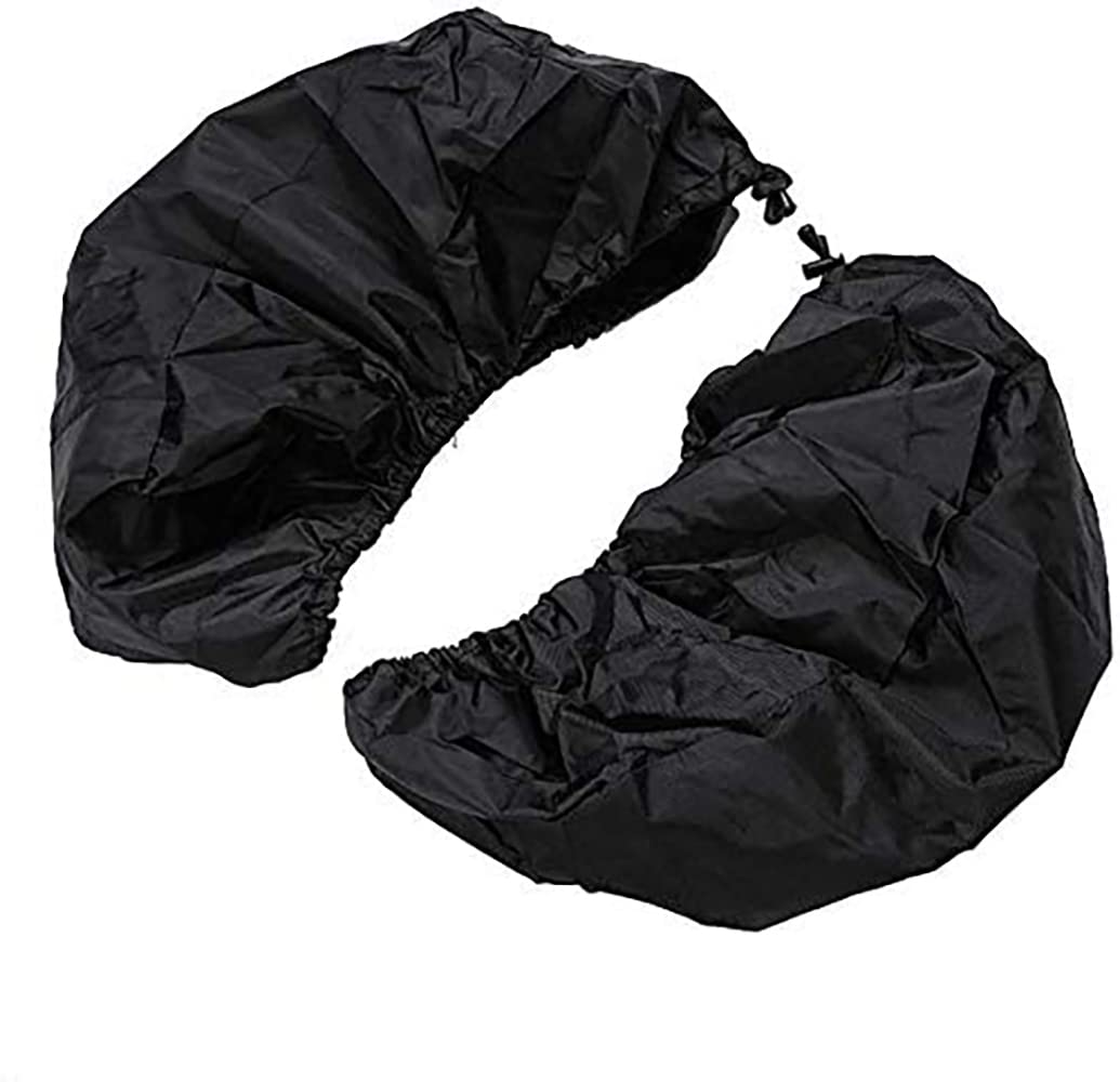 Wowtk Waterproof Saddlebag Speaker Audio Lid Bras/Lid Covers Fits For Harley Touring Electra Glide Road Glide Street Glide Road King Models 1994-2024,Black