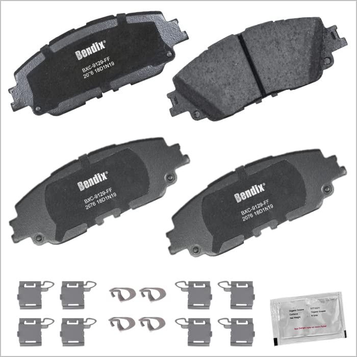 Bendix Priority1 Cfc2076 Ceramic Front Brake Pads Compatible With Select Models Lexus Es250,Es300H,Es350,Ux200,Ux250H,Toyota Ava