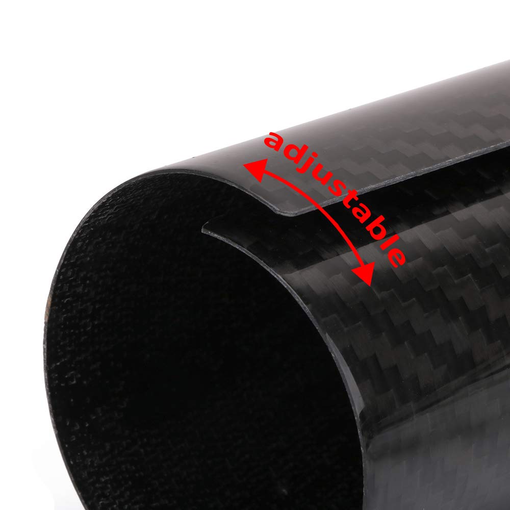JFG RACING Motorcycle Carbon Fiber Fork Wrap Boots Gator Guard Protector Front Shock Covers Gaiters For Most Dirt Bike, 2 PCS 25