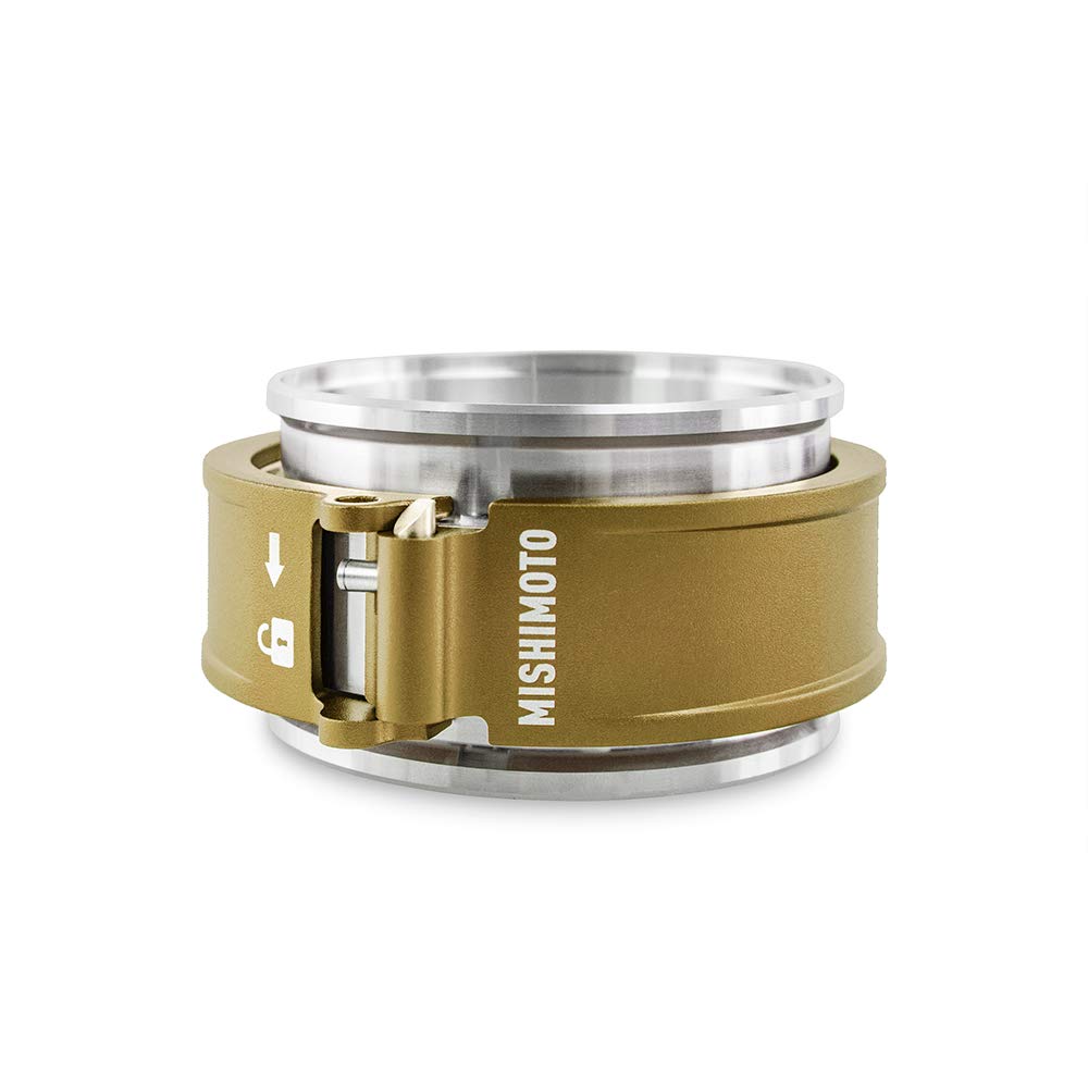 Mishimoto Mmclamp-Qd-30Gd Quick Release Clamp Assembly, 3 Gold