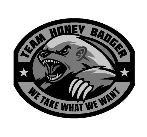 Milspec Monkey Team Honey Badger Vinyl Decal (Swat (Black))