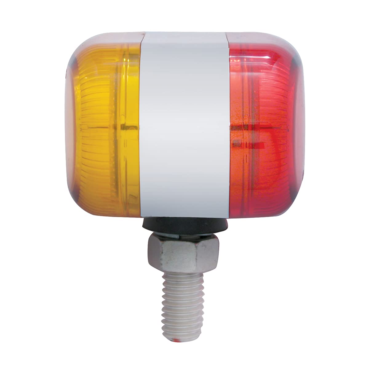 United Pacific 39729 13 Dual Function Reflector Double Face Oval Light Led/Amber & Red Lens