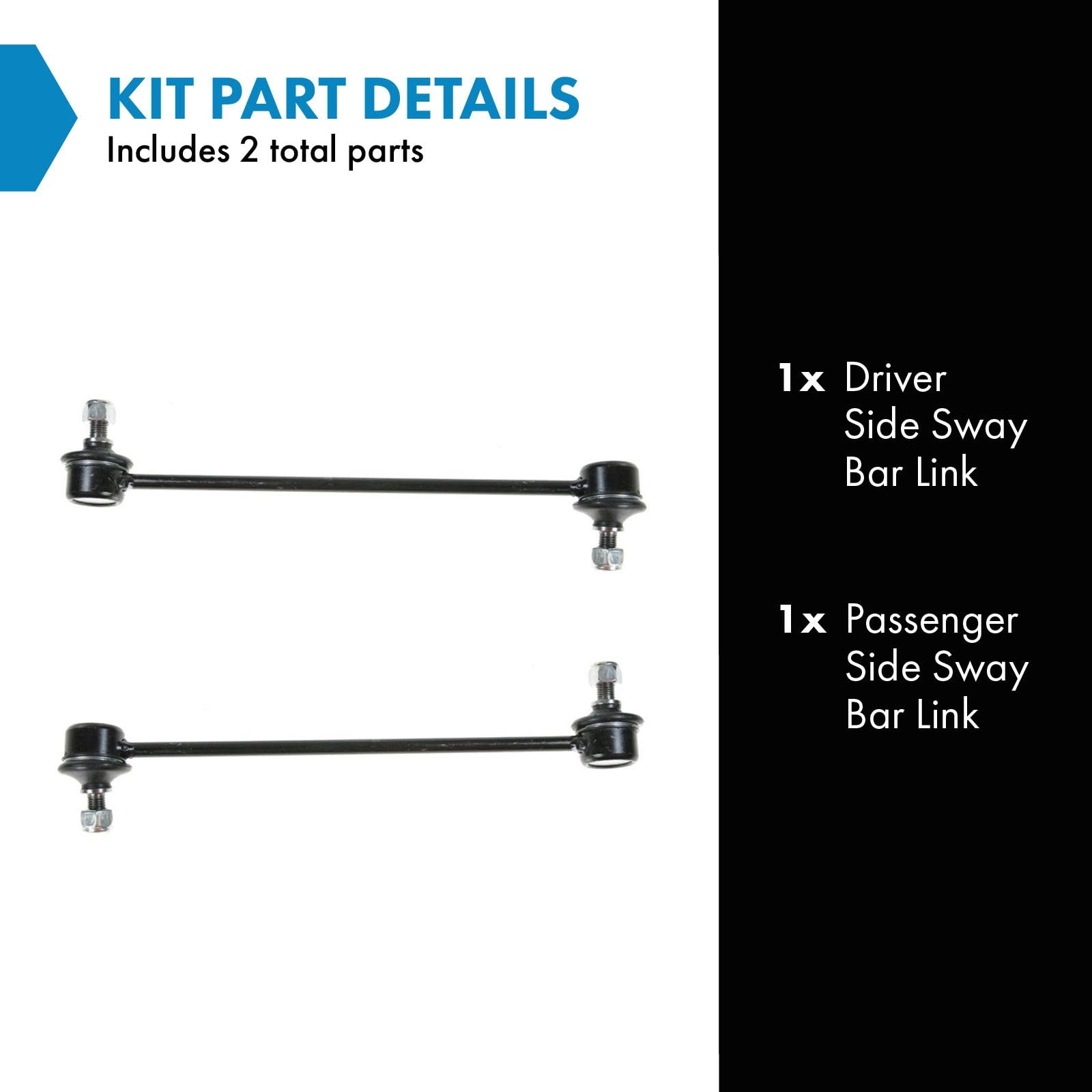 Trq Front Sway Bar End Link Kit Pair Set Suspension For Lancer Sebring Avenger