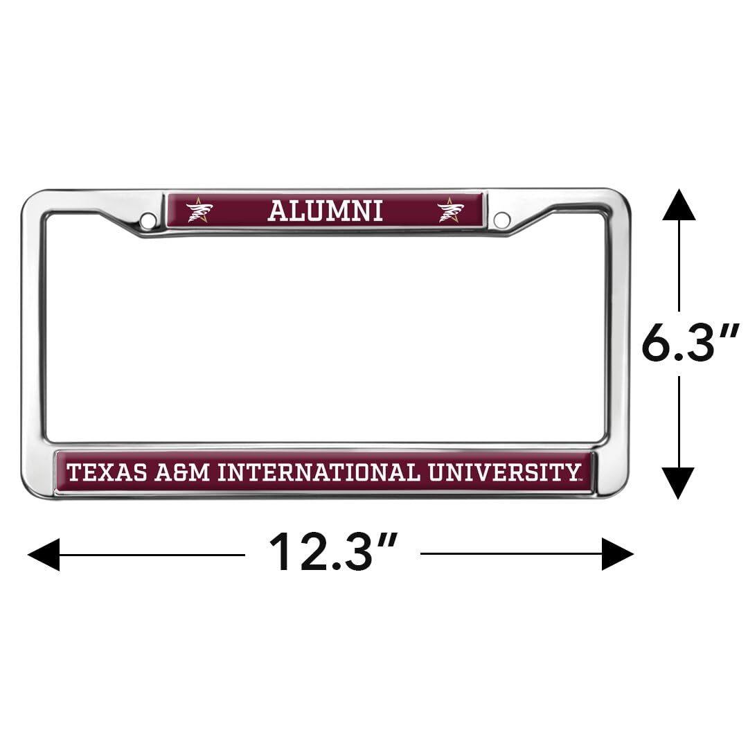 Texas A&M International University Alumni Full Size Standard License Plate Metal Frame