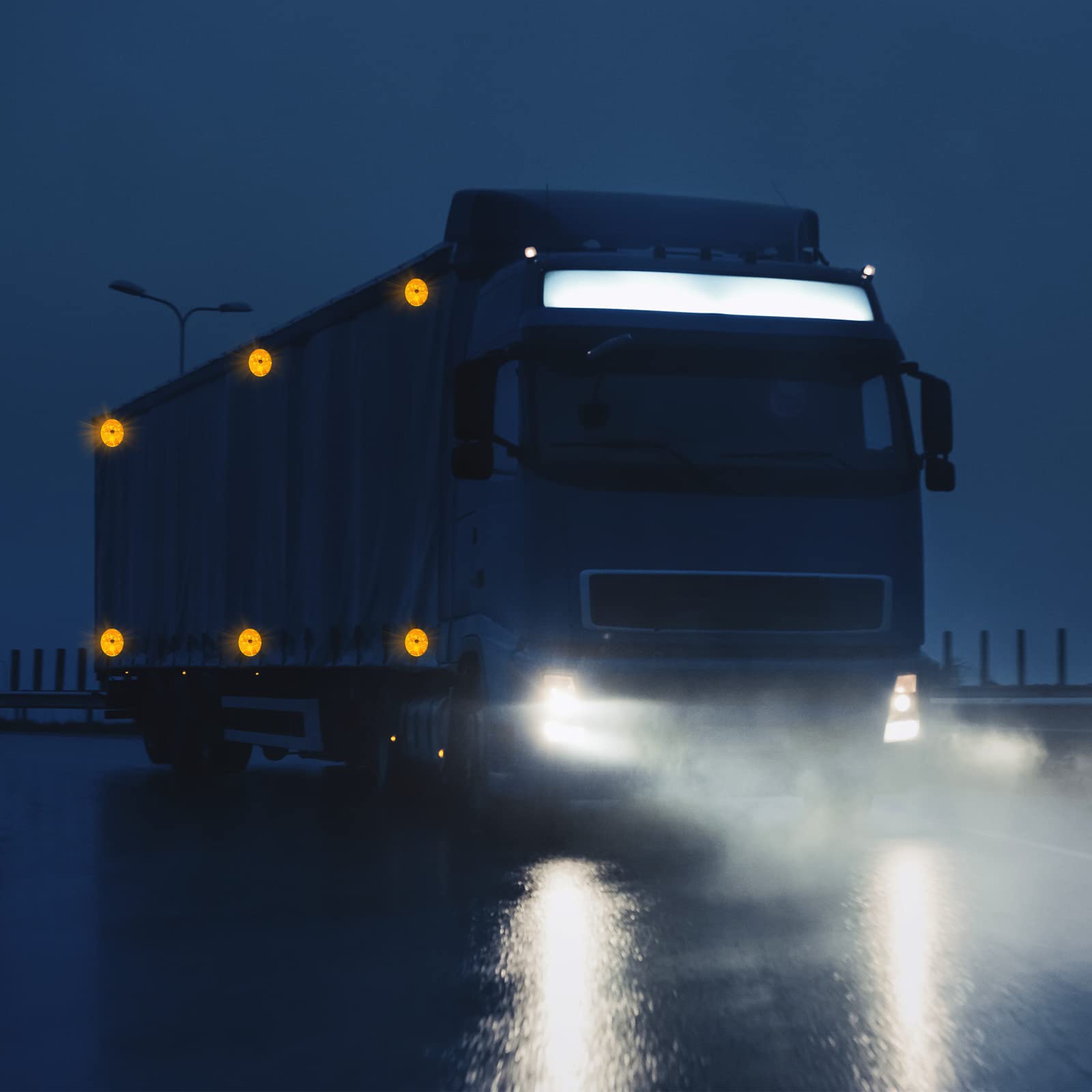 10 Pack Front Round Reflector For Driveway Fence Gate Posts Trailers Safety Automobiles Boats Mailboxes Reflector With Center Mo