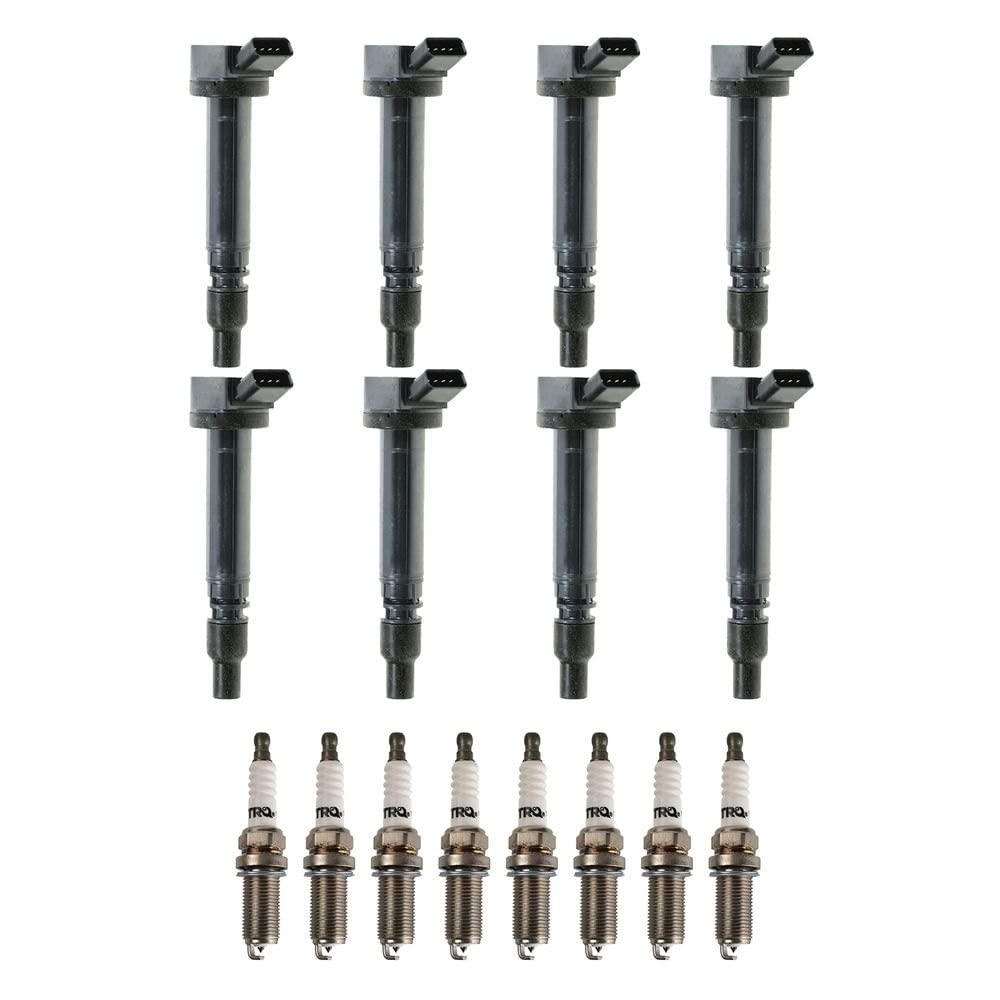 Trq Ignition Kit Ignition Coil Spark Plugs Compatible With 2007-2009 Lexus Ls460 2008-2013 Ls600H 2008-2011 Lx570 2008-2009 Toyo
