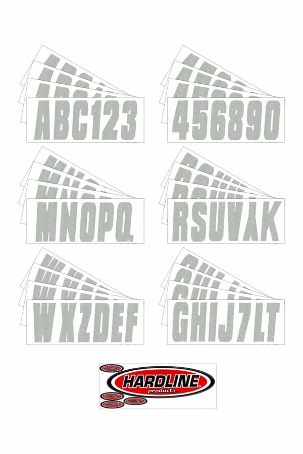 Hardline Products Series 400 Factory Matched 3-Inch Boat & PWC Registration Number Kit - SIL400EC