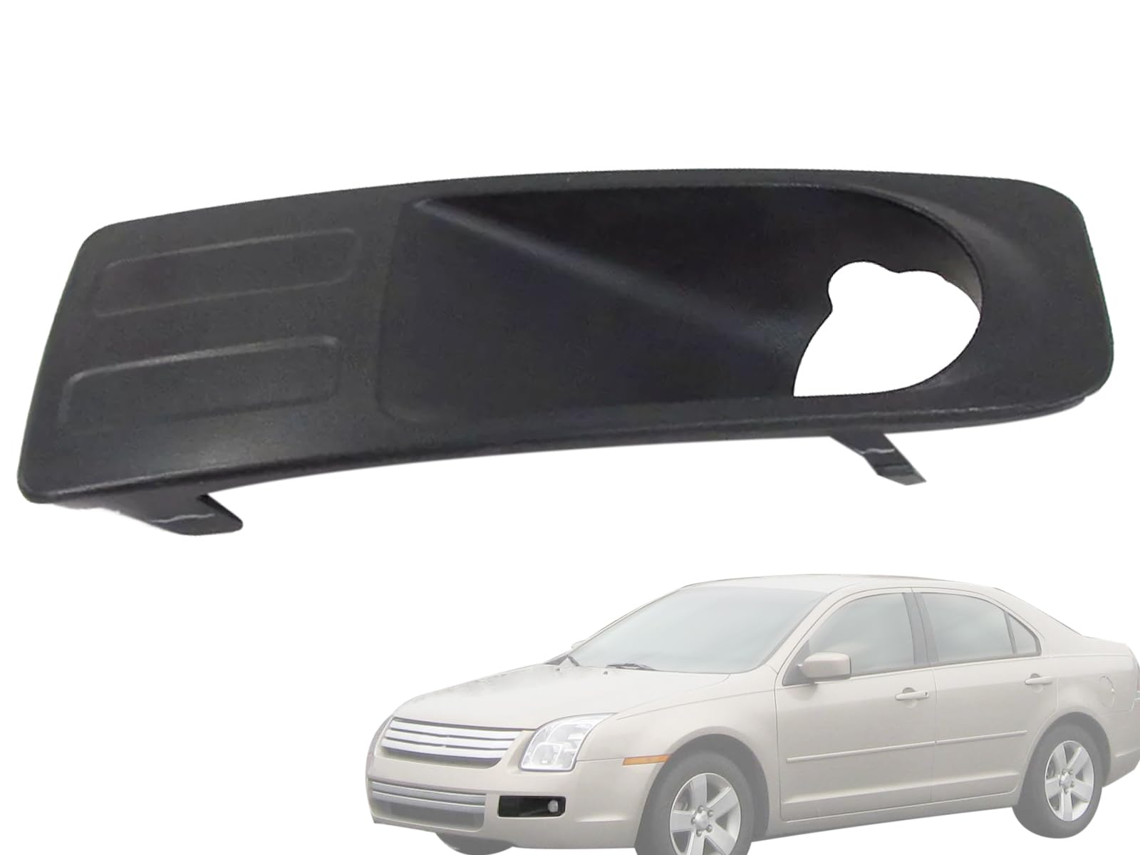 Auto Parts Avenue APA Replacement Front Bumper Fog Light Black Bezel for 2006 2007 2008 2009 Fusion Driver Left Side FO1038104