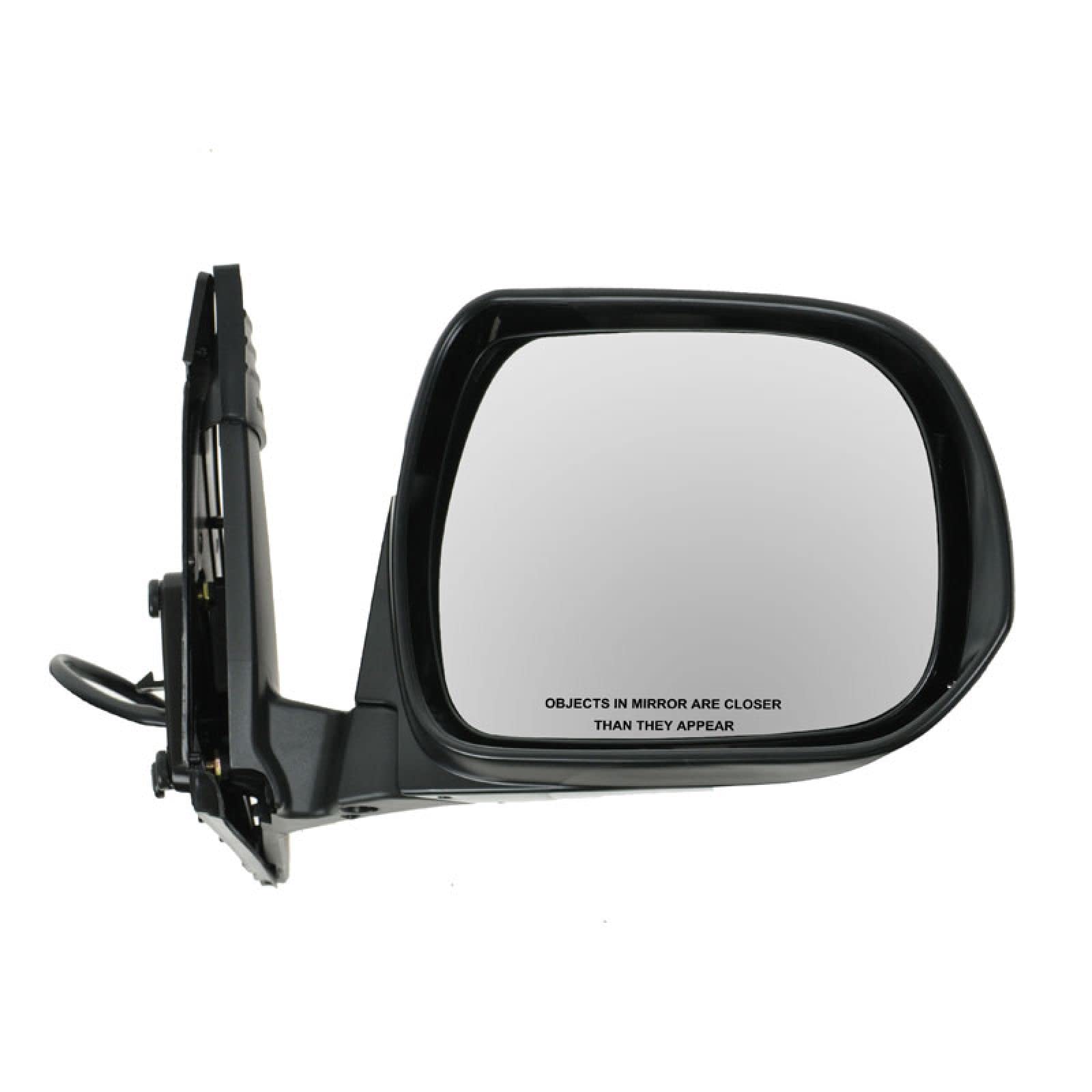 Trq Right Mirror With Heat Without Puddle Light Passenger Side Compatible With 2008-2013 Toyota Highlander To1321246 To1321334