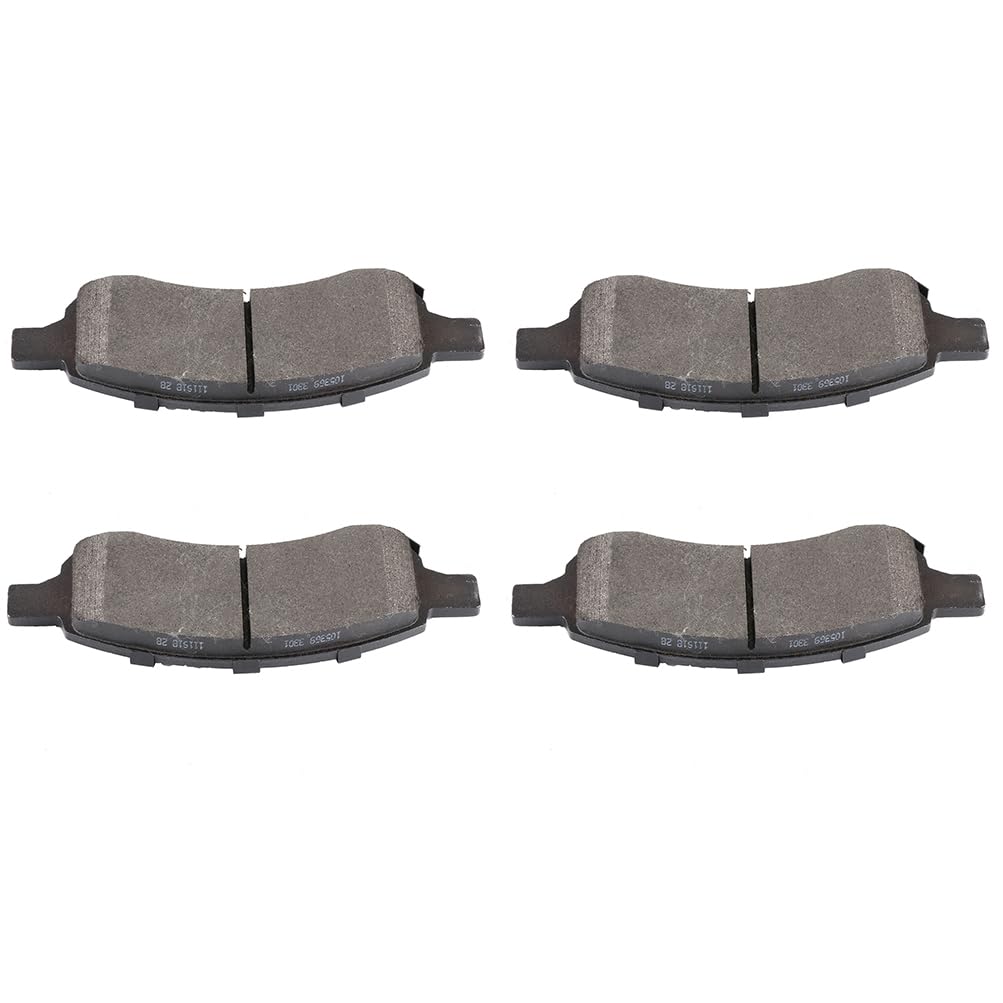 SCITOO Disc Brake Pads Kits D1169-8282 Semi Metallic Front Brake Pads Set Fit For Buick For Enclave 2008-2017,For Buick For Rain