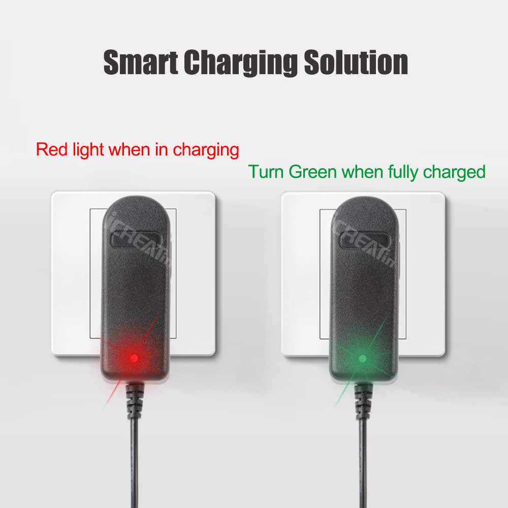 6V Battery Charger for Ride on Toys, 6.6 feet Long Power Cord for Ride on Toddler Quad ATV Hello Kitty SUV, Motorcycle, Truck, R