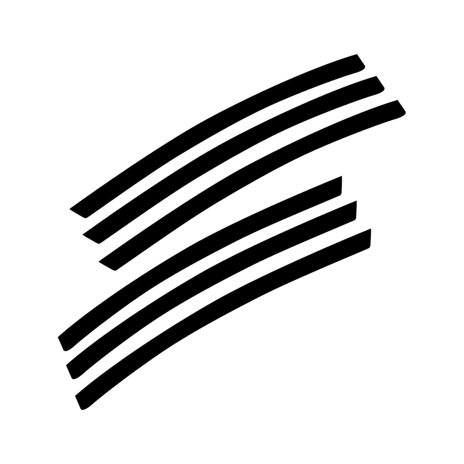 Xotic Tech Compatible with Chevy Camaro L&R Side Vent Insert Black Stripe Decal Inlay Sticker 2010-2021