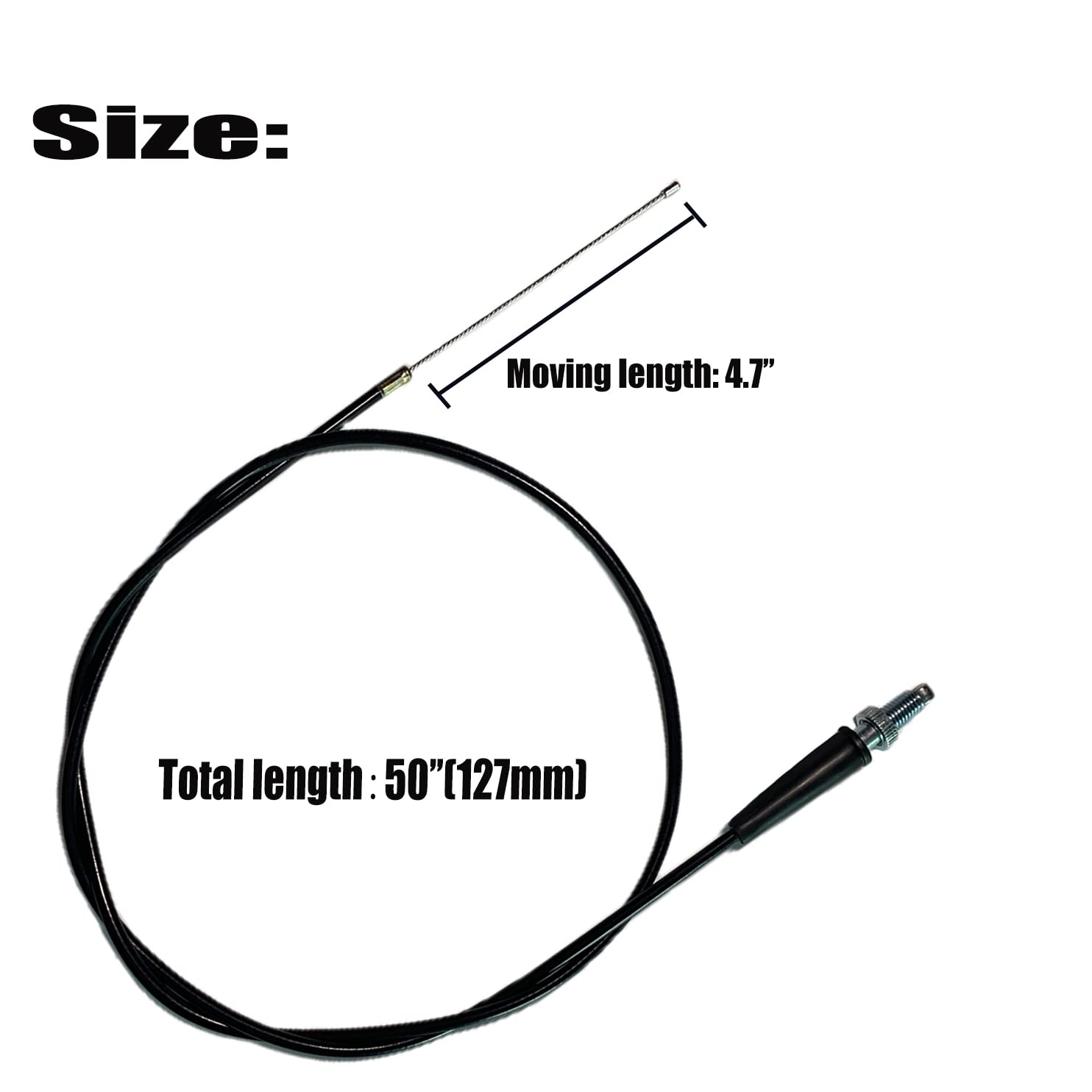 Yrhhbyh 50'' Throttle Cable For Mini Bike Baja Mb165 196Cc 5.5Hp Mb200 200Cc 6.5Hp Ct200U Mb200 Motovox Mbx10 Monster Mega Go Ka