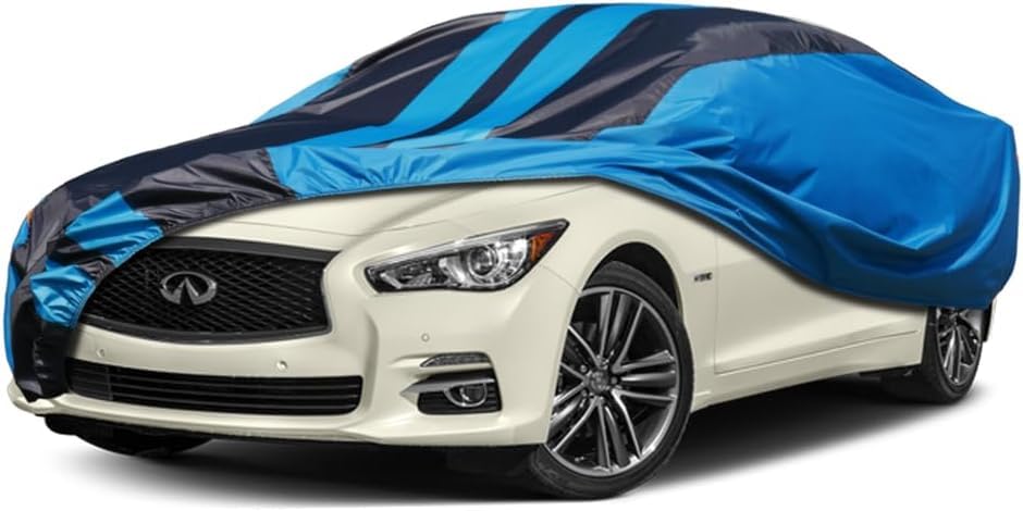 Car Cover Waterproof Custom Fit Infiniti Q50 (2013-2025), Full Exterior Cover for Automobiles Lightweight Resistant Outdoor Sun 