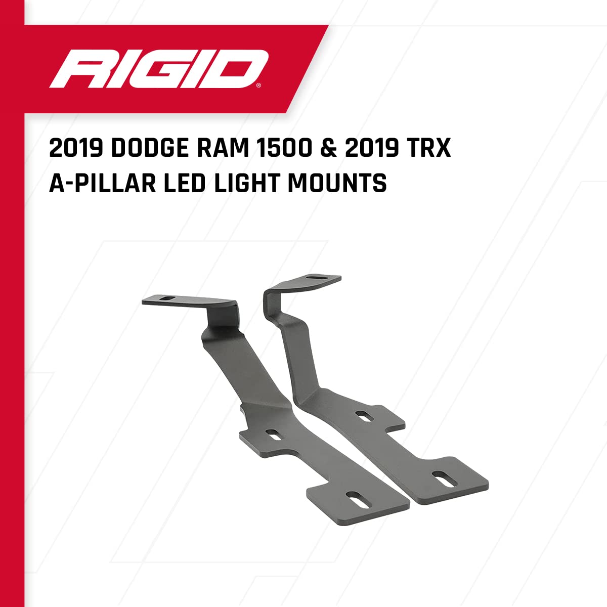 Rigid Industries - A-Pillar Led Light Mount Fits 2019+ Dodge Ram 1500. Compatible With 360-Series, D-Series, Radiance Pods, Adap