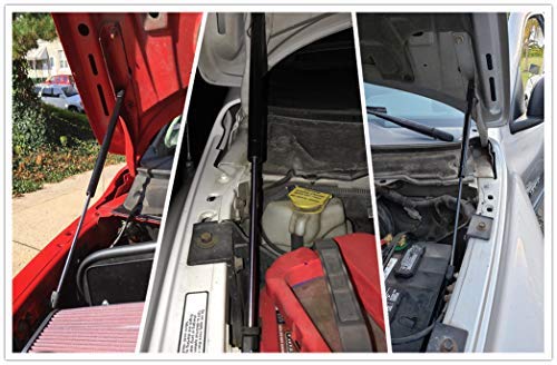 Vepagoo Front Hood Gas Strut Lift Support Shock Strut Fit For Dodge Ram 1500/2500/3500/4500/5500, Set Of 2 Silver