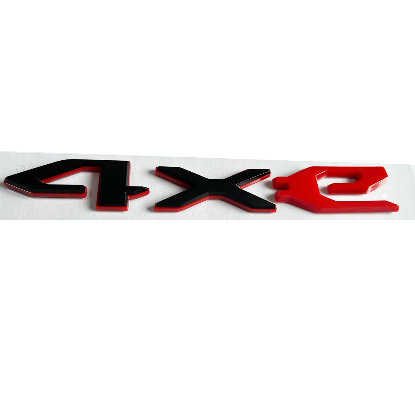 4xe Emblem Replacement for Jeep 2021-2023 Wrangler Rear Swing Gate 4Xe Badge Decal Stickers 68490886AB (Black and Red)