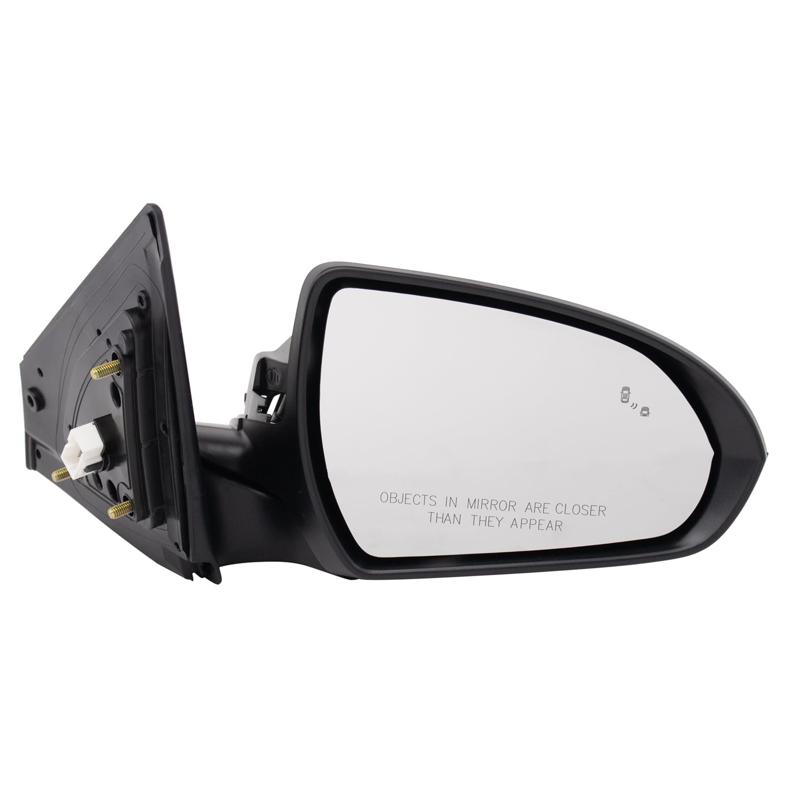 Trq Right Mirror With Heat Without Memory Without Housing Turn Signal With Blind Spot Indicator Passenger Side Compatible With 2