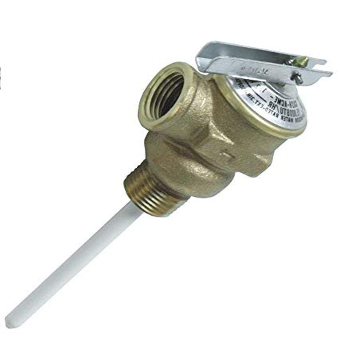 Camco 10421 1/2 Temperature And Pressure Valve With 4 Probe