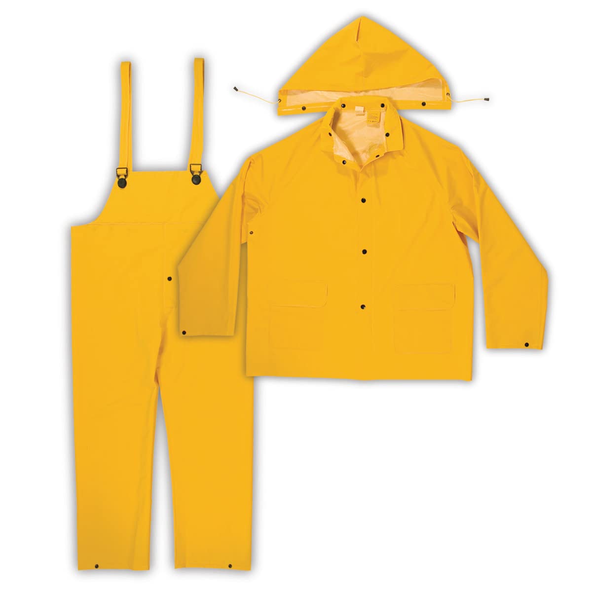 Custom Leathercraft - R1014X Clc Rain Wear .35Mm 3-Piece Rain Suit Yellow , 4Xlarge