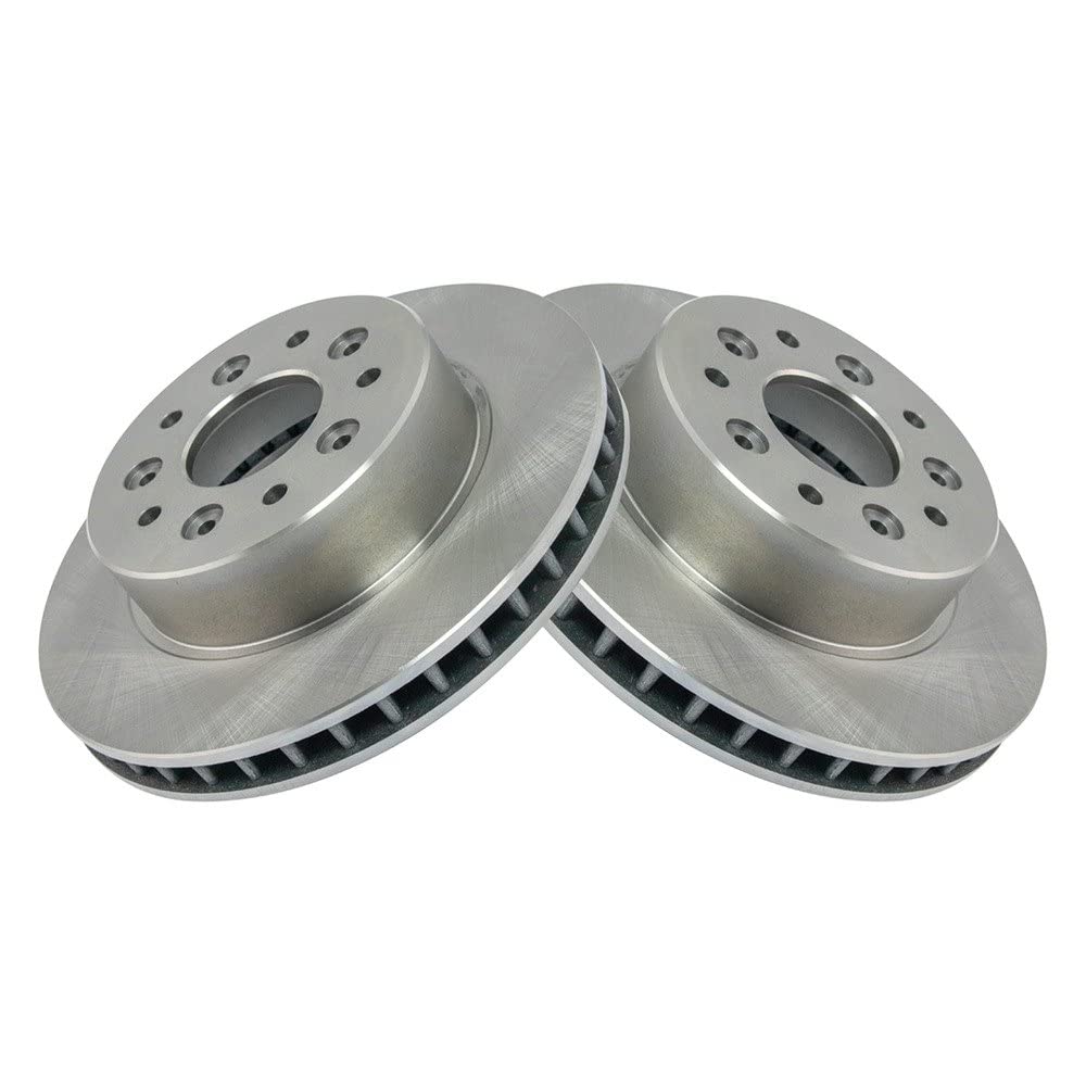 Trq Front Brake Rotors Set Vented Compatible With 1963-1982 Chevrolet Corvette