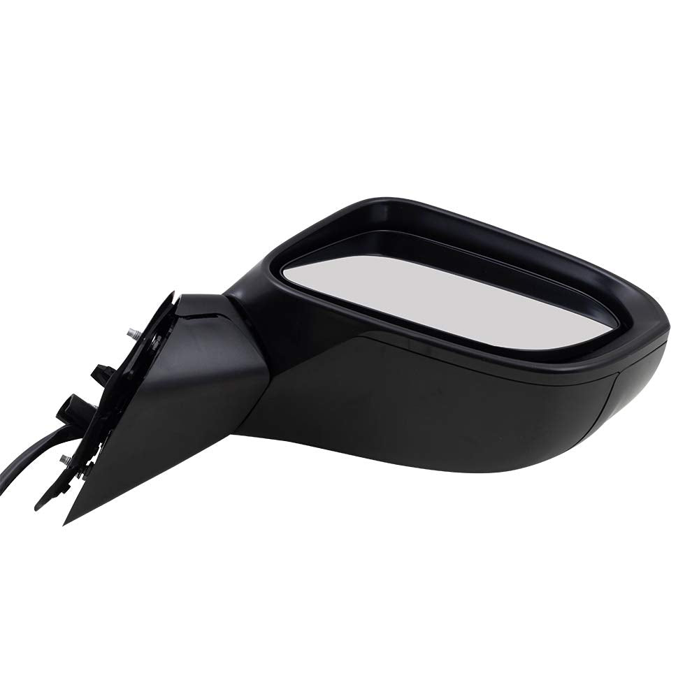 Brock Aftermarket Replacement Passenger Right Power Mirror Without Heat-Camera Paint To Match Black Compatible With 2014-2015 Honda Civic