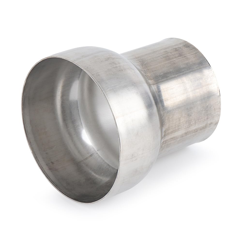 A-Karck Exhaust Adapter Connector 3'' Od To 4'' Od, Exhaust Pipe Reducer 4'' Overall Length 304 Stainless Steel