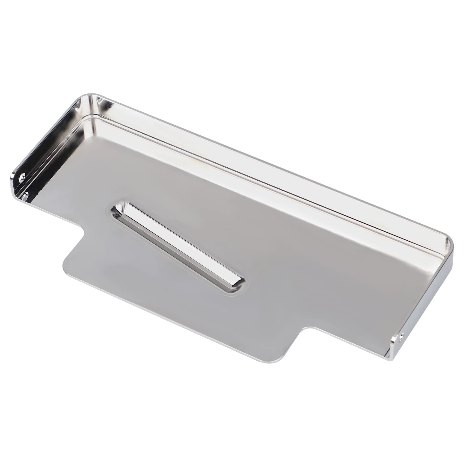 Bid4Ze Chrome Battery Top Cover Batteries Cover Kit Compatible With Harley Dyna Wide Glid Super Glide Low Rider Fxd Fxdl