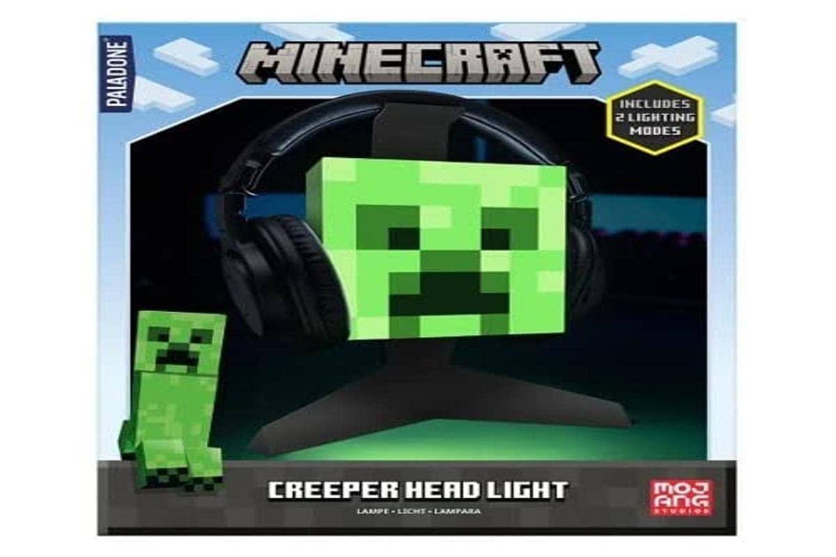Paladone Minecraft De Creeper Head Helmet Mount With Lamp