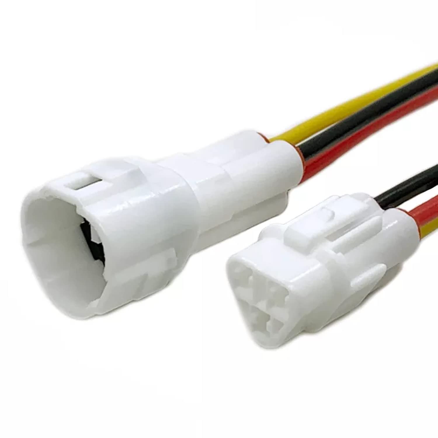 Ijdmtoy Front/Rear Light Sumitomo 3-Pin In-Line Accessory Power Harness Plug W/ 3-Way Outputs, Compatible With Yamaha Atv Utv Dirt Bike