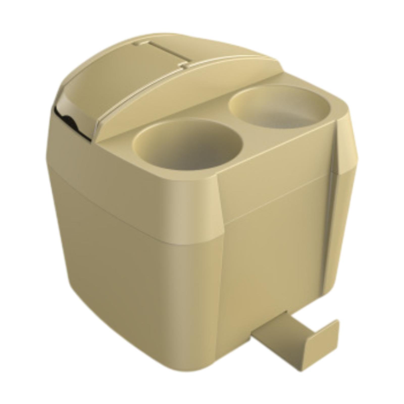 Auto Garbage Can Storage Box Multifunctional for Car Automatic Car Trash Can beige
