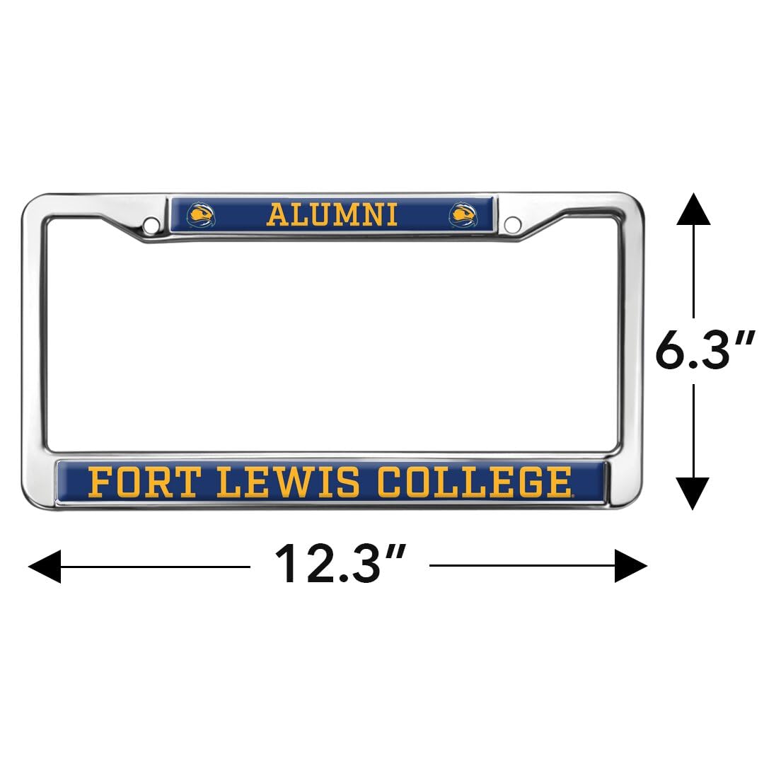 Fort Lewis College Alumni Full Size Standard License Plate Metal Frame