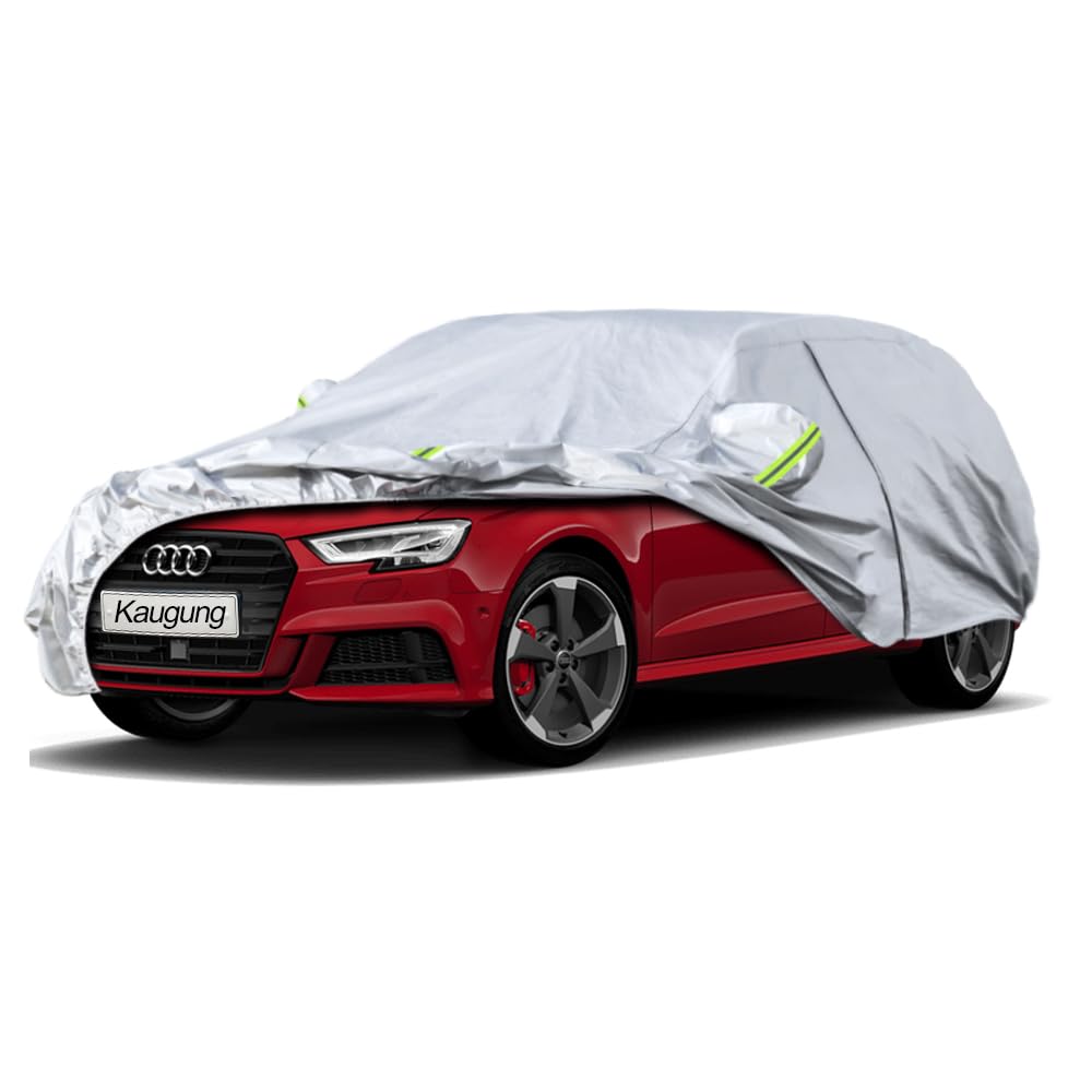 Kaugung 6 Layers Car Cover Custom Fit Audi S3/Rs3 Hatchback 1998-2025, Waterproof All Weather Resistant Outdoor Indoor Sun Rain
