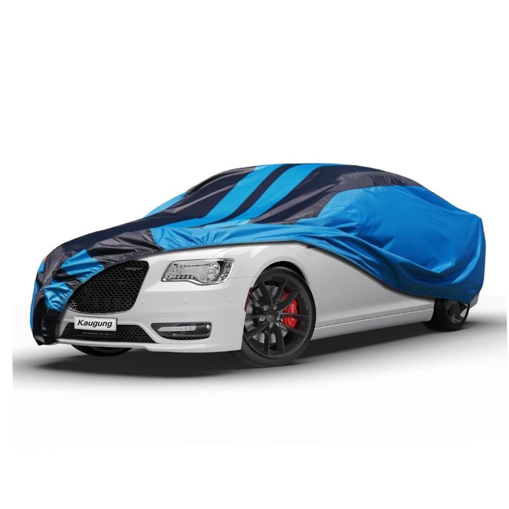 Kaugung Car Cover Waterproof Custom Fit Chrysler 300(2004-2025), Full Exterior Cover For Automobiles Lightweight Resistant Outdo