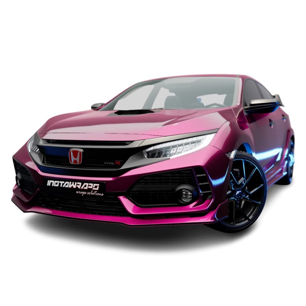 3M Car Wrap Roll 2080 Gloss Fierce Fuchsia | G348 | (Sample 3In X 5In) | Automotive Vinyl Wrap For Cars - Car Interior Wrap & Ex