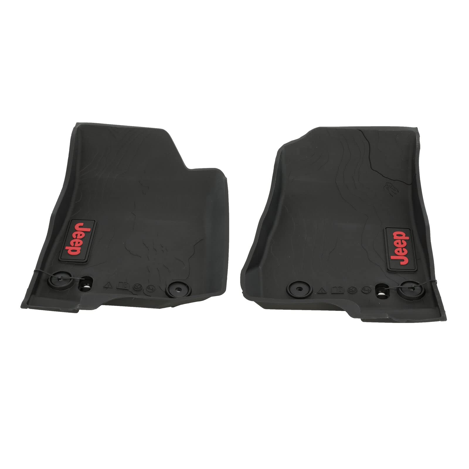 Mopar Jeep Gladiator Front & Rear Complete Set Of 4 Rubber Floor Mats Oem