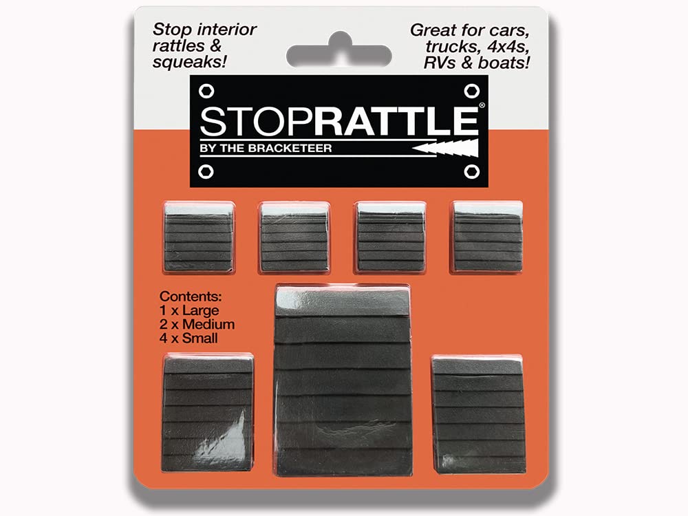 The Bracketeer StopRattle - Stop Annoying Interior rattles and squeaks in Cars, Trucks, 4x4s, RVs and Boats