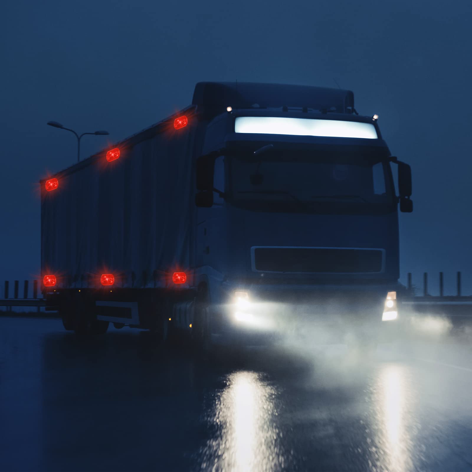 Tallew 10 Pack Front Reflector Oval Reflector for Driveway Fence Gate Posts Trailers Safety Reflectors Automobiles Boats Mailbox