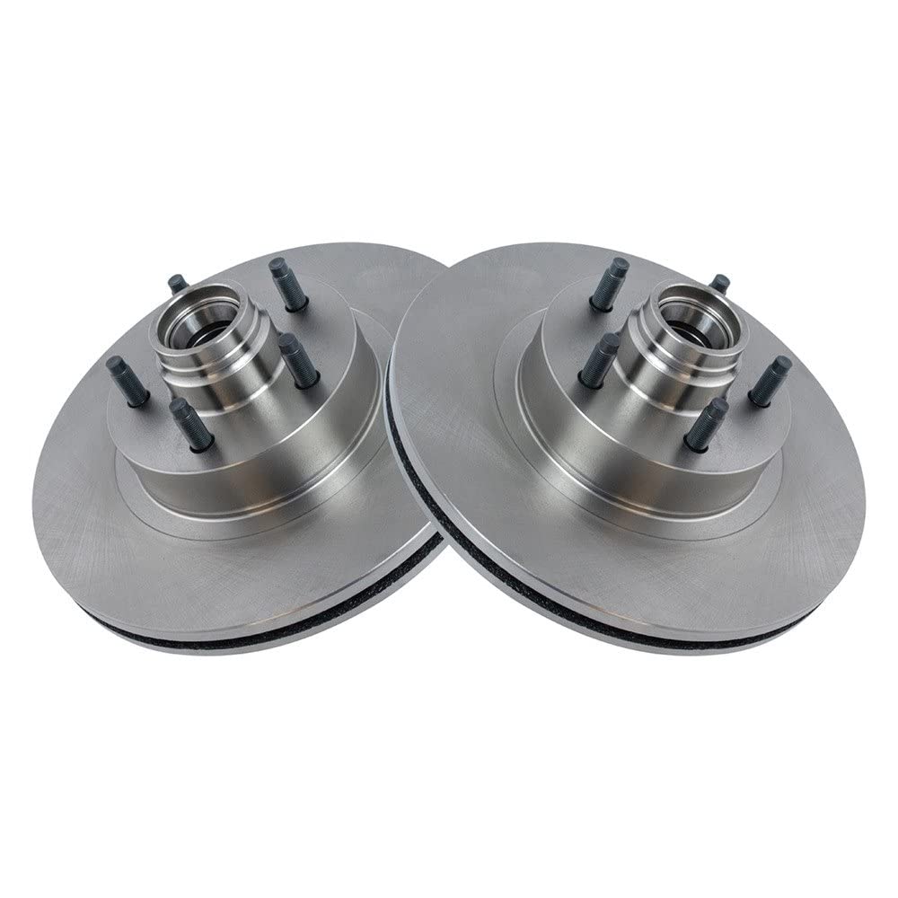 Trq Front Brake Rotors Set Vented Compatible With 2001-2003 Ford Explorer Sport 2001-2005 Explorer Sport Trac