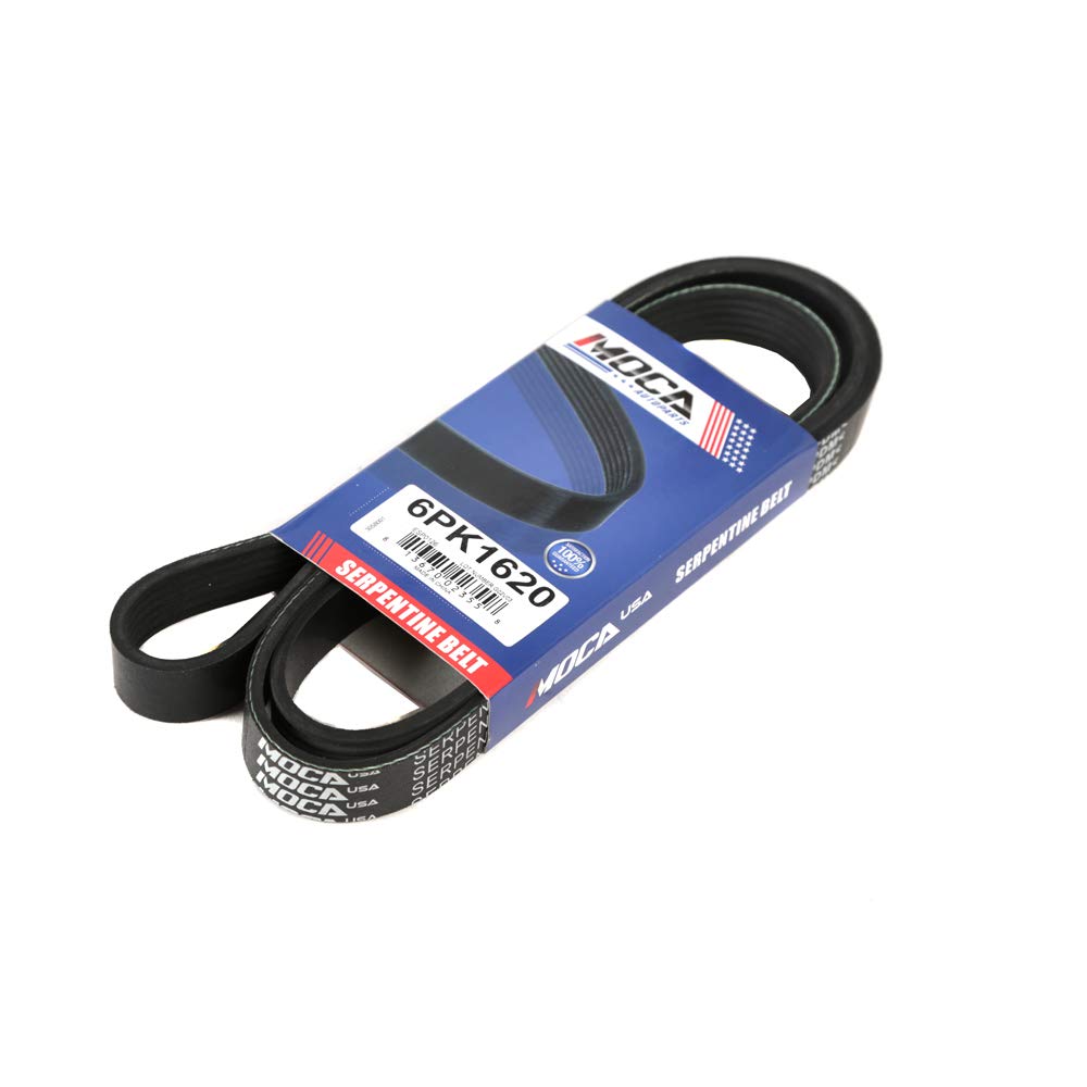 MOCA 6PK1620 EPDM Serpentine Belt Fit 2006 2007 for Audi A3 Quattro 3.2L & for Subaru B9 Tribeca 3.0L & for Volkswagen Passat 3.