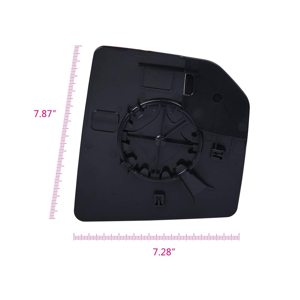 PIT66 Mirror Glass, Compatible with 2015-2020 Ford F150 Pickup Truck, Left Side Non-Heated with Backing Plate, FL3Z17K707A