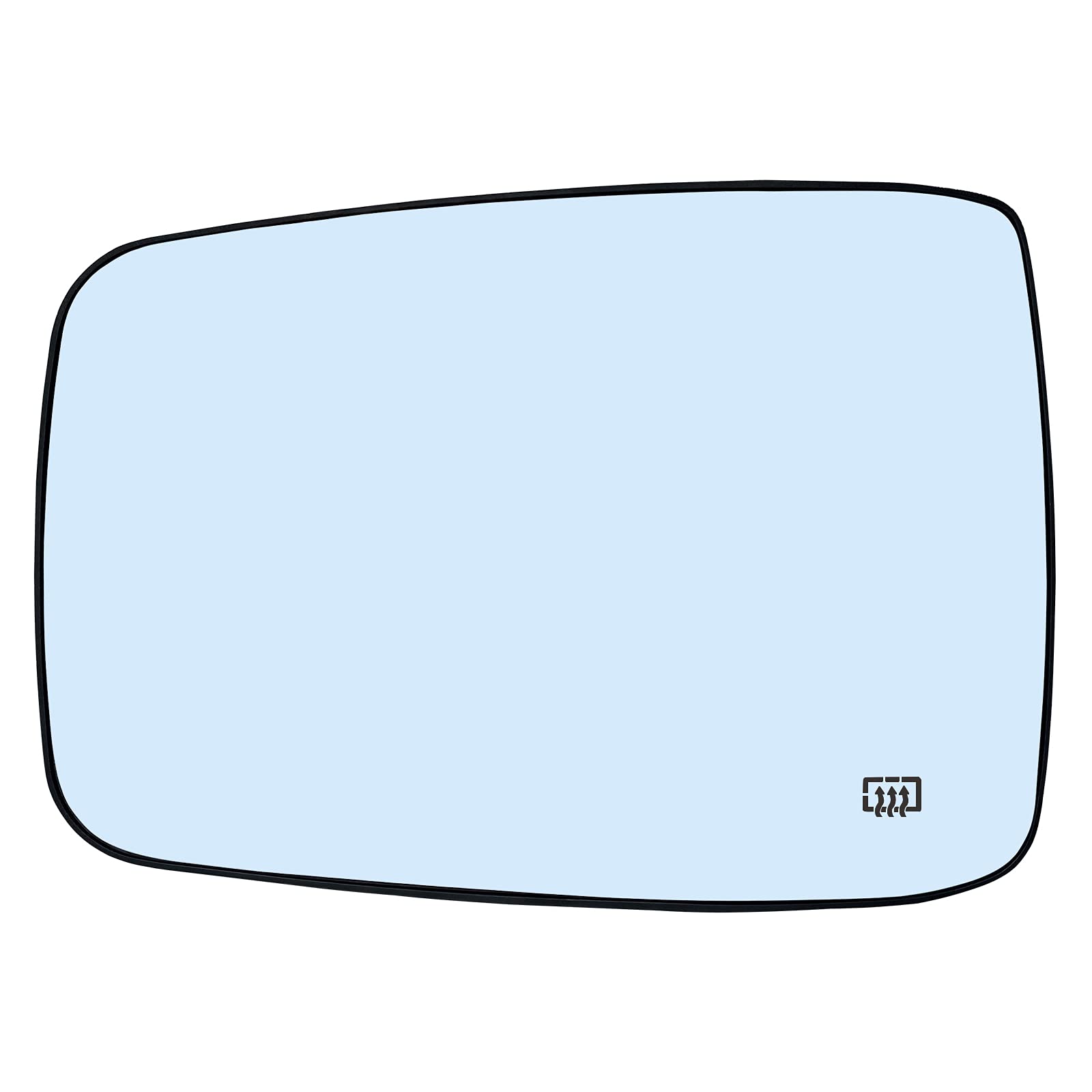 Driver Left Side Heated Mirror Glass Replacement for 2009-2018 Dodge Ram 1500 2500 - Side View Heated Convex Mirror Glass with R