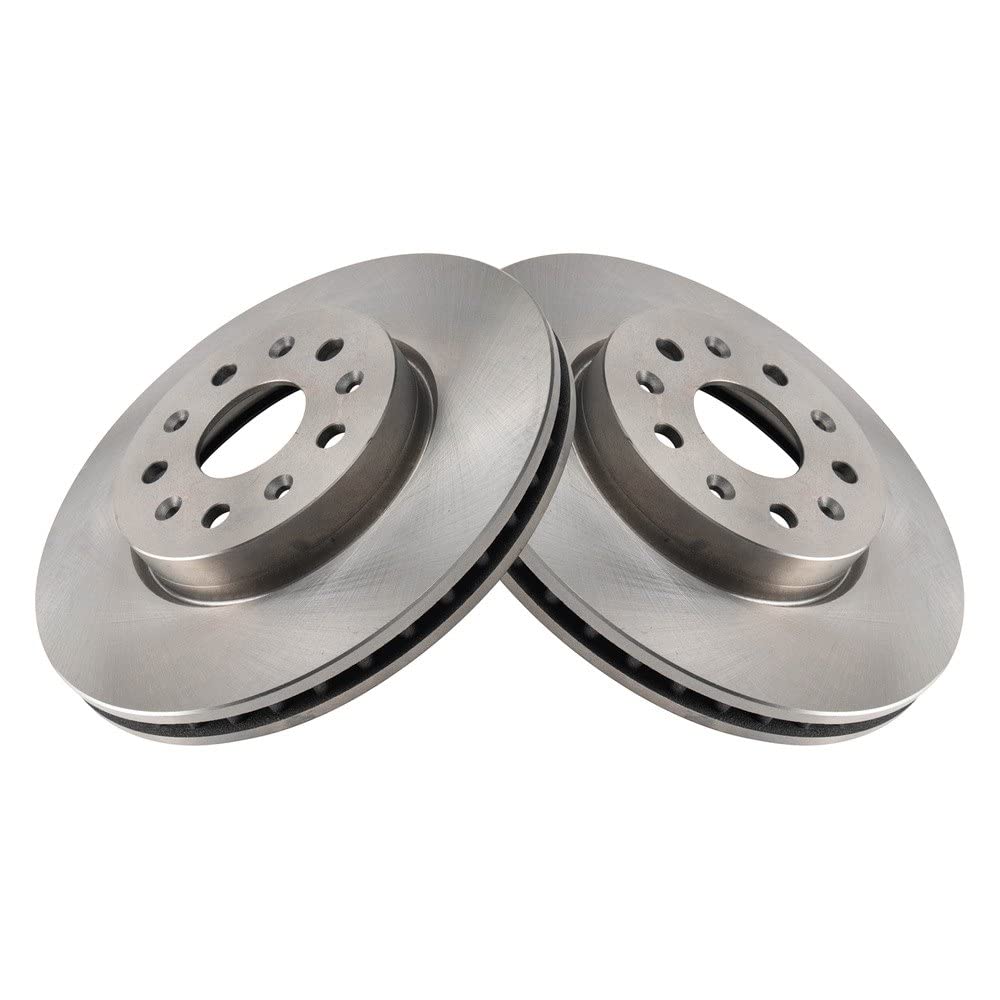 Trq Front Brake Rotors Set Vented Compatible With 2020-2023 Cadillac Ct5 2014-2019 Cts 2016-2022 Chevrolet Camaro