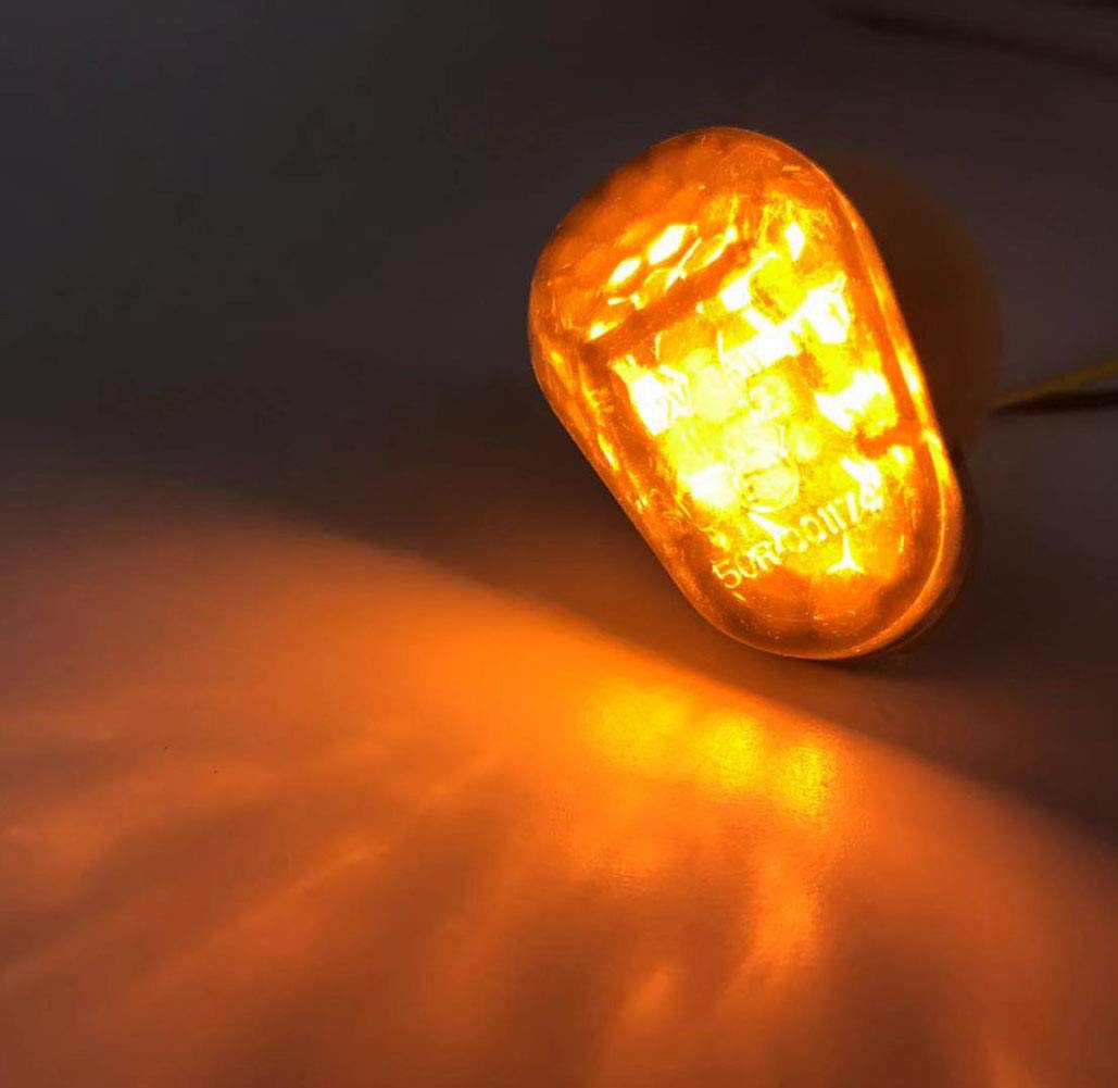Samdo Motorcycle Flush Mount Led Turn Signals Smoke For Yamaha Fz1 Fz6 Fzr Fazer Yzf R1 R6 R6S Fz1 Fz6 Fz8 Fazer Xj6 Mt03