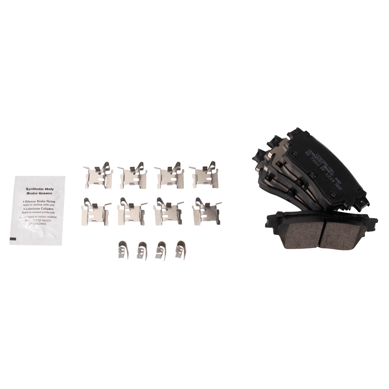 Trq Rear Brake Pads Ceramic Compatible With 2022 Nissan Pathfinder 2021-2022 Rogue