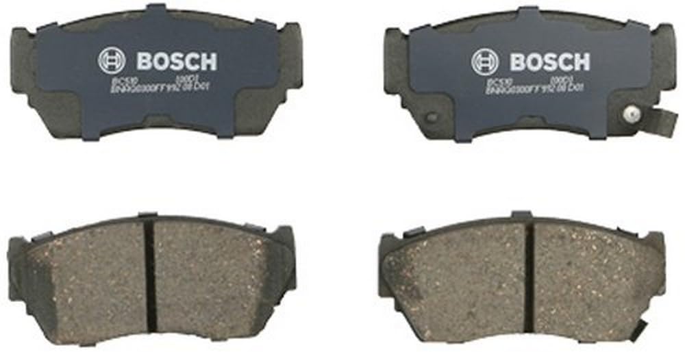 BOSCH BC510 QuietCast Premium Ceramic Disc Brake Pad Set - Compatible with Select Nissan NX, Sentra; FRONT