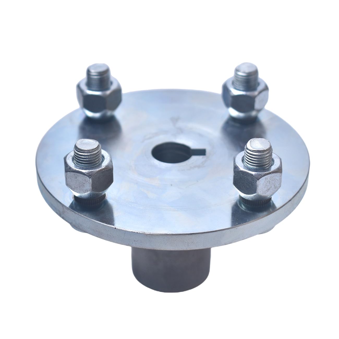 4' X 4' Go-Kart Live Axle Hub With 1' To 3/4' Step-Down - 1/4' Keyed Shaft, 8 Inch Rear Front Wheel, X4 Lug Set Kit(2Pcs)