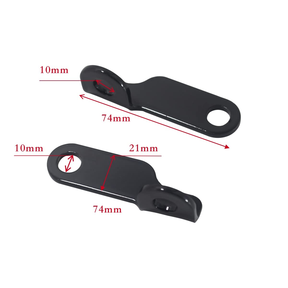 Turn Signal Indicator Relocation Holder Axle Shaft Mount Bracket Compatible With Harley Sportster Xl883 1200 Dyna (Gloss Black)